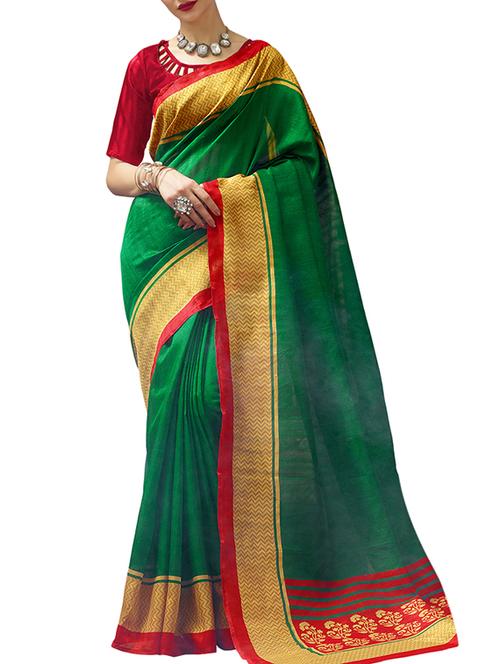 chevron border bhagalpuri saree with blouse - 15962450 - Very Small Image - 1