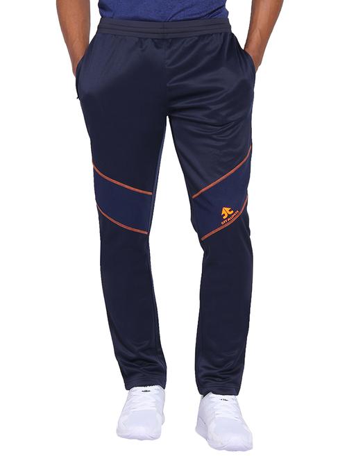 navy blue polyester full length track pant - 15962497 - Very Small Image - 1