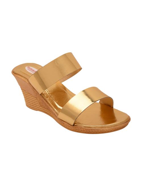 gold slip on wedges - 15962888 - Very Small Image - 1