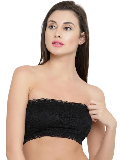 lightly padded laced tube bra - 15962943 - Very Small Image - 1