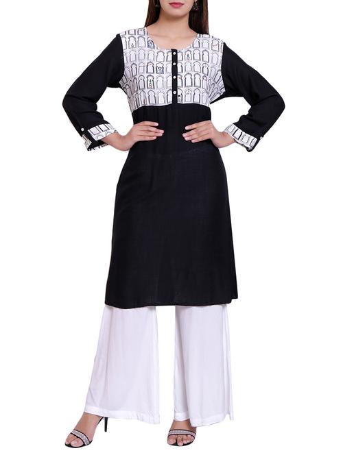 a-line printed kurta - 15963733 - Very Small Image - 1