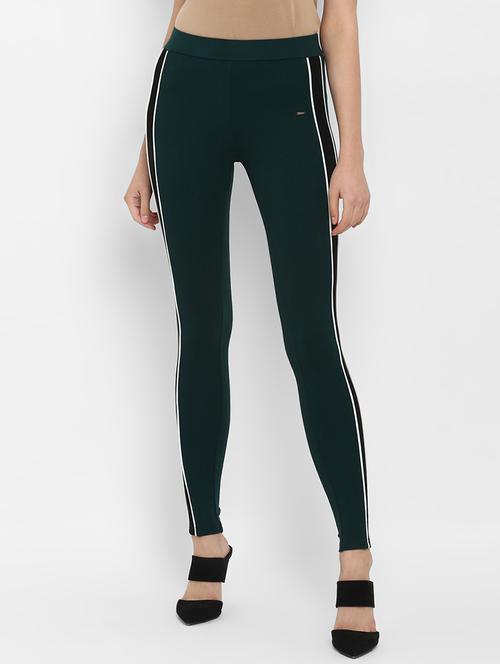 contrast striped ankle length jegging - 15965028 - Very Small Image - 1