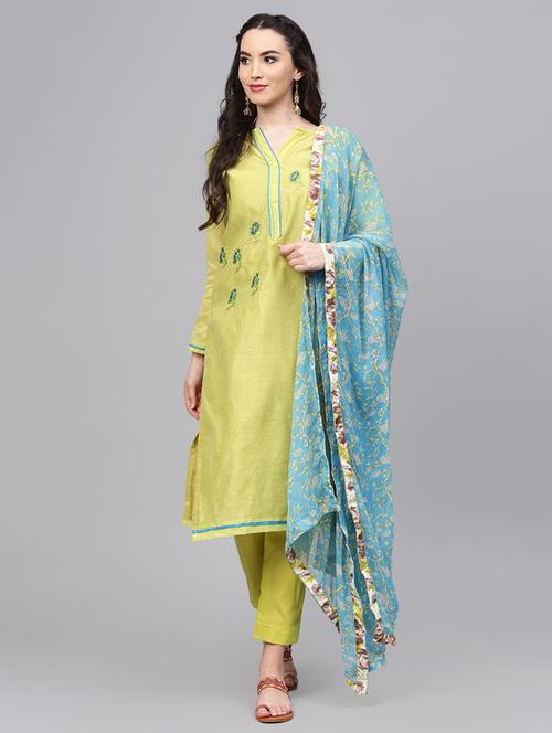 embroidered unstitched suit - 15965158 - Very Small Image - 1