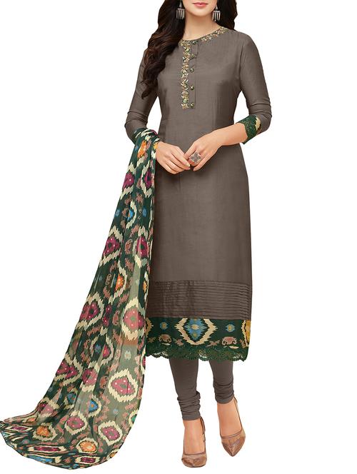 embroidered unstitched suit - 15965167 - Very Small Image - 1