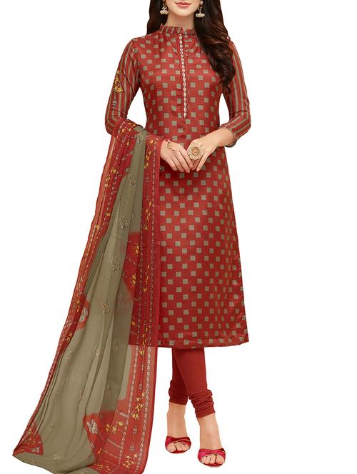 embroidered unstitched suit - 15965168 - Very Small Image - 1