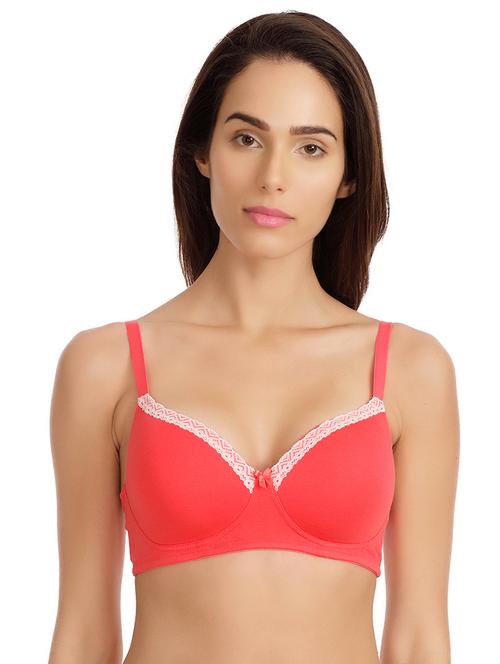 contrast lace t-shirt bra - 15965240 - Very Small Image - 1