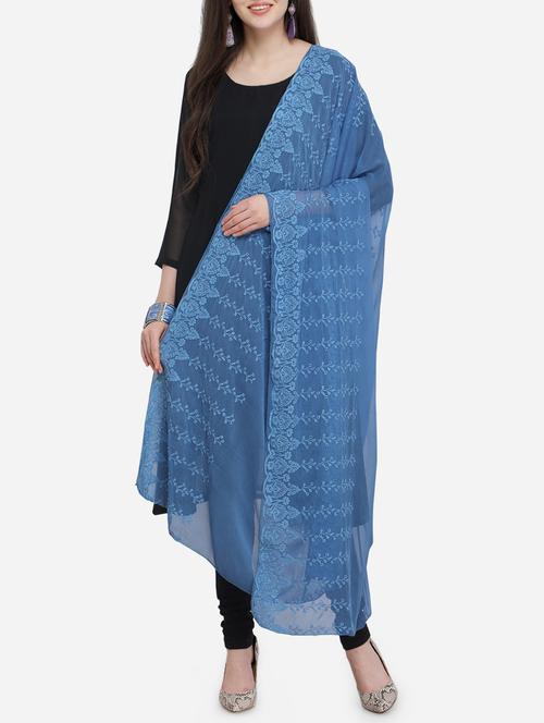 tonal embroidered dupatta - 15965525 - Very Small Image - 1