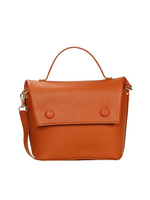 tan leatherette (pu) handbag - 15966401 - Very Small Image - 1