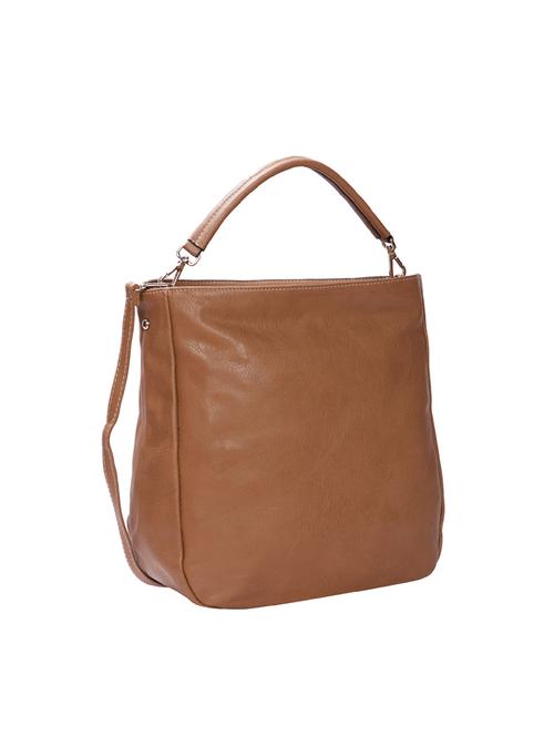 brown leatherette (pu) regular tote - 15966409 - Very Small Image - 1