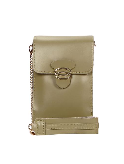 green leatherette (pu) sling bag - 15966423 - Very Small Image - 1