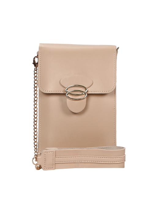 pink leatherette (pu) regular sling bag - 15966425 - Very Small Image - 1