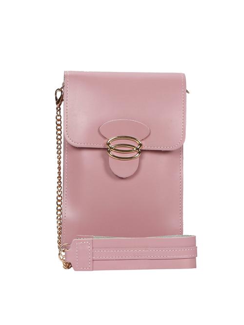 pink leatherette (pu) sling bag - 15966427 - Very Small Image - 1