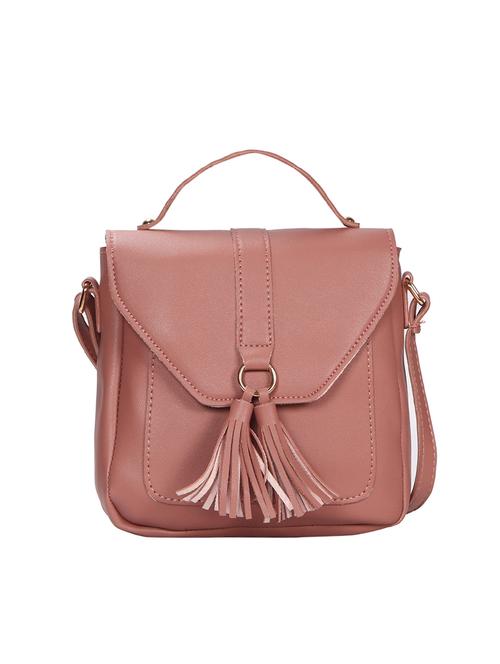 pink leatherette (pu) sling bag - 15966451 - Very Small Image - 1