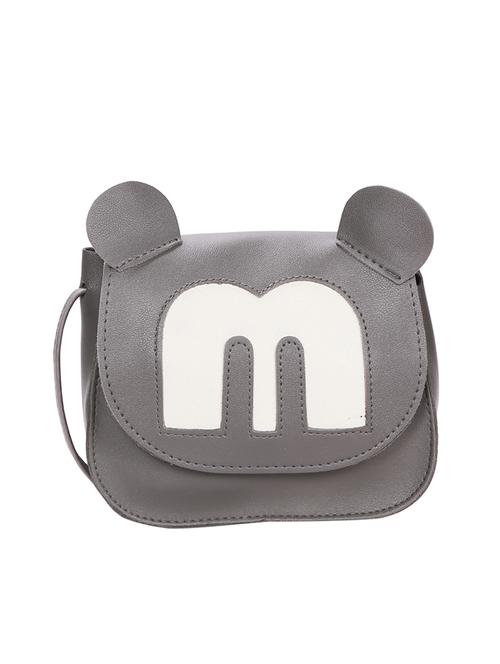 grey leatherette (pu) sling bag - 15966454 - Very Small Image - 1
