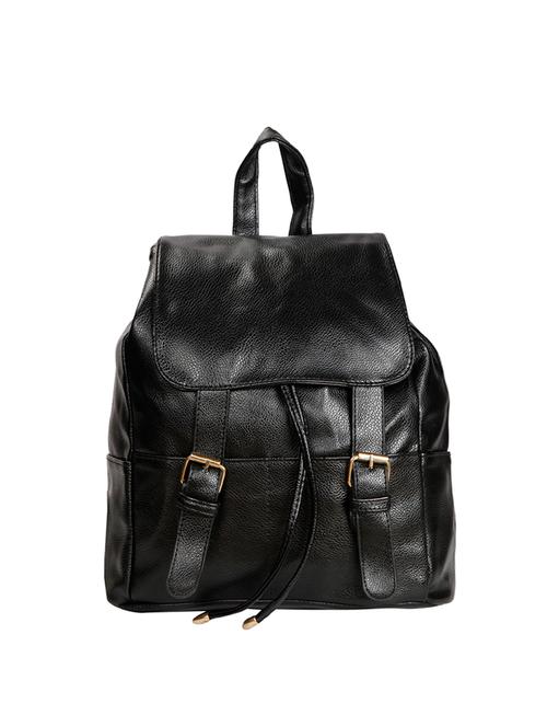 black leatherette (pu) regular backpack - 15966483 - Very Small Image - 1