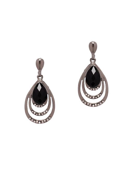 silver metal drop earring - 15966518 - Very Small Image - 1