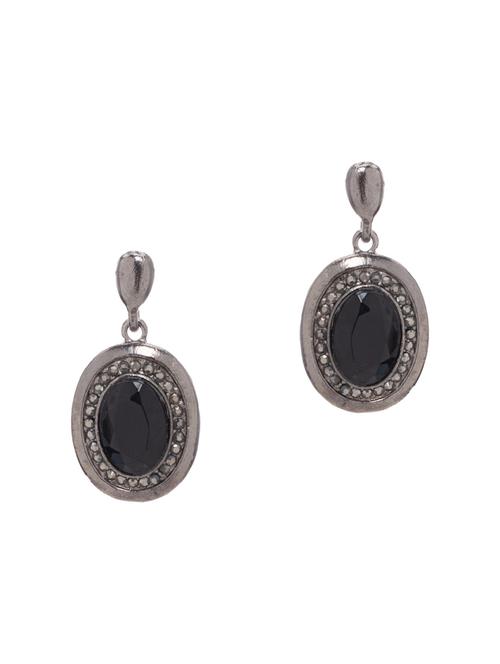 silver metal drop earring - 15966559 - Very Small Image - 1