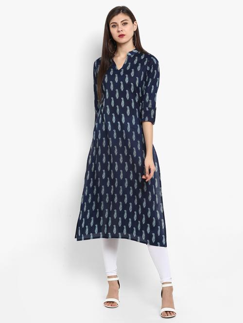 paisley straight kurta - 15966650 - Very Small Image - 1