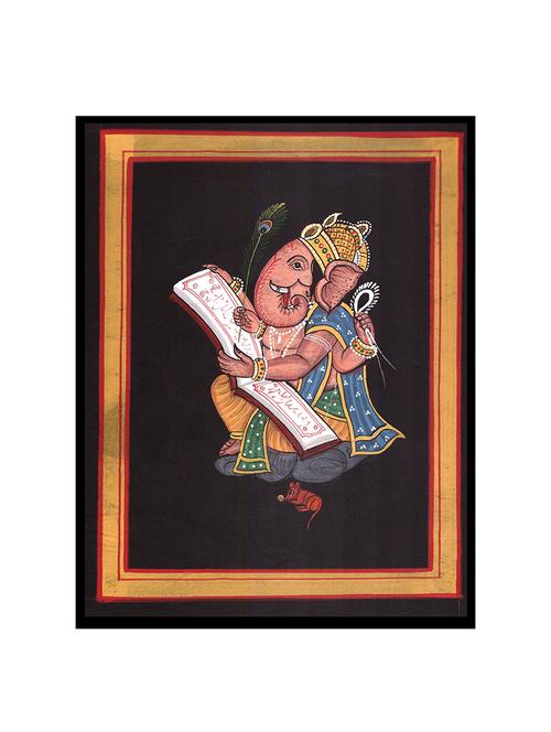 handmade-water-color-painting-ganesha-without-frame- (8.5 x 10.5 inch) - 15968248 - Very Small Image - 1