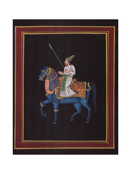 handmade-water-color-painting-warrior-without-frame- (8.5 x 10.5 inch) - 15968272 - Very Small Image - 1