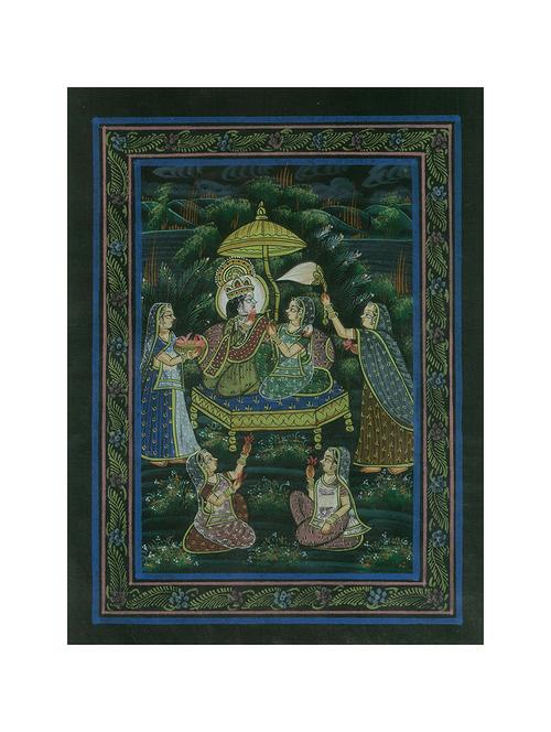 handmade-water-color-painting-kind-and-queen-without-frame- (10.6 x 13.6 inch) - 15968277 - Very Small Image - 1