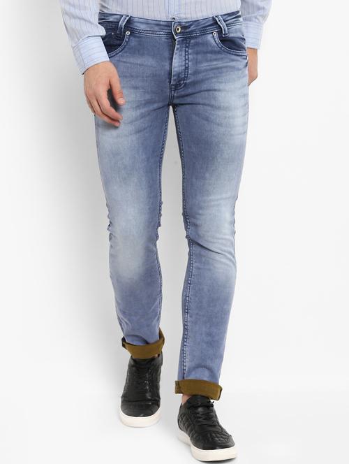 blue light washed denim jeans - 15968385 - Very Small Image - 1