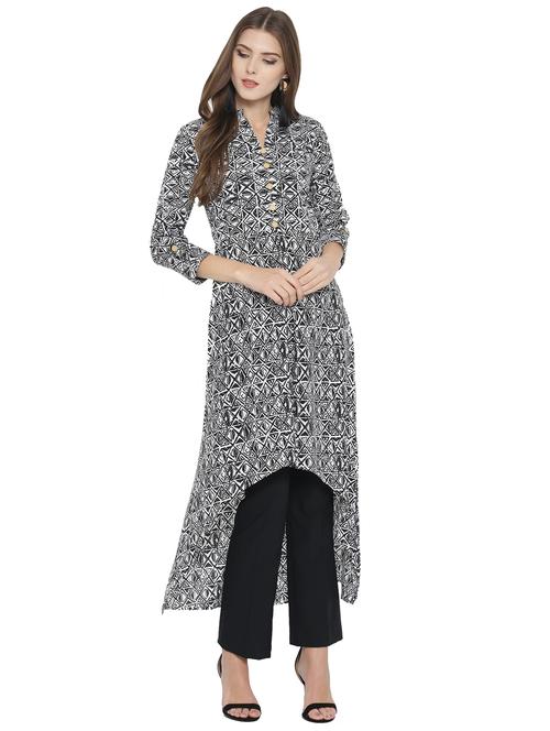 women's high-low kurta - 15968632 - Very Small Image - 1
