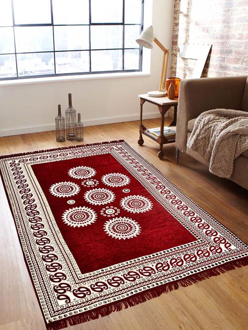 floral chenille carpet - 15969112 - Very Small Image - 1