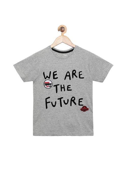 round neck typographic t-shirt - 15969708 - Very Small Image - 1