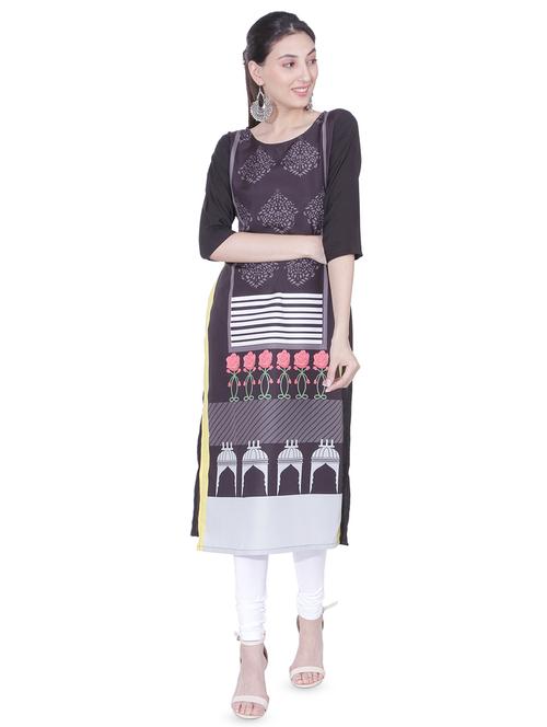 digital printed straight kurta - 15969858 - Very Small Image - 1