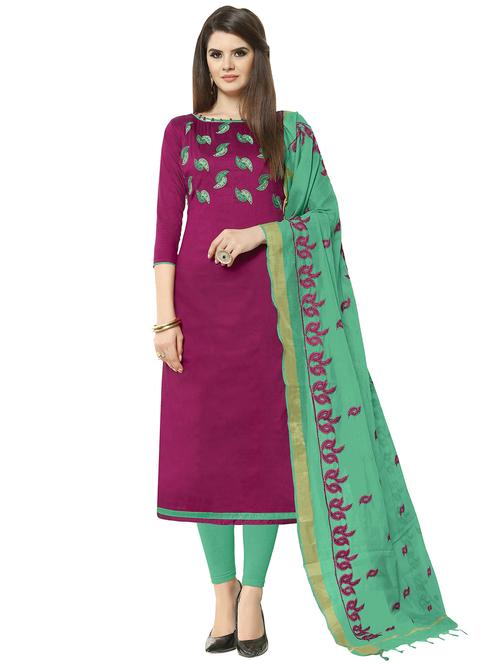 embroidered unstitched suit - 15969949 - Very Small Image - 1
