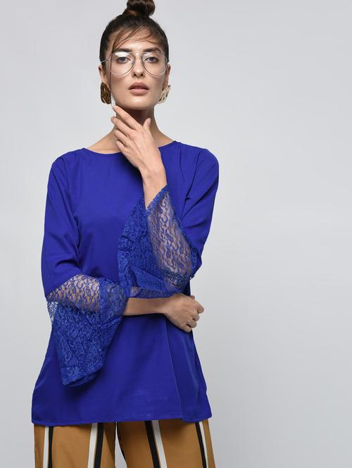 laced bell sleeved top - 15970763 - Very Small Image - 1