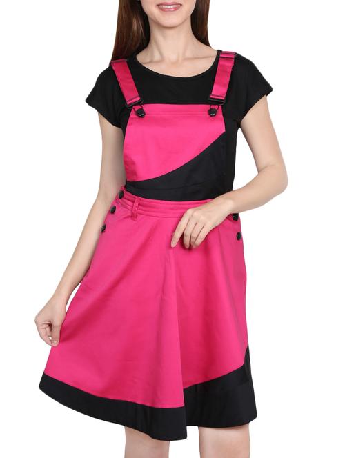 color block pinafore dress with top - 15971530 - Very Small Image - 1