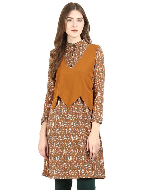 a-line printed kurta - 15972333 - Very Small Image - 1