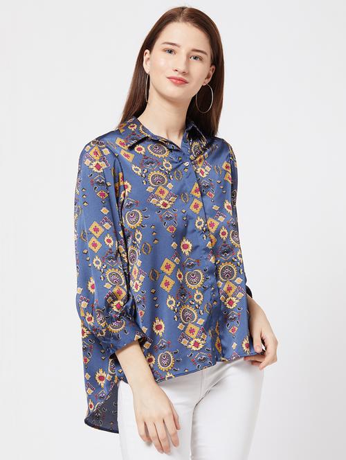 pleated back high low top - 15972427 - Very Small Image - 1
