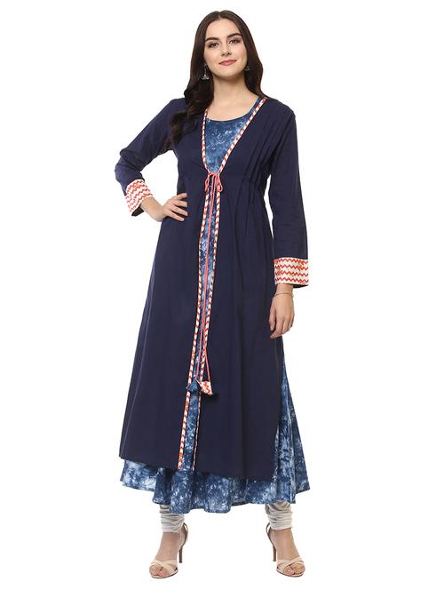 layered printed kurta - 15972437 - Very Small Image - 1
