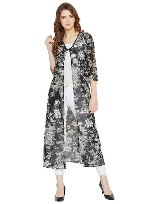 floral printed regular shrug - 15972590 - Very Small Image - 1