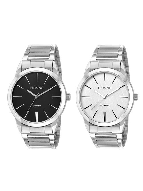 set of 2 analog watch combo - 15973240 - Very Small Image - 1