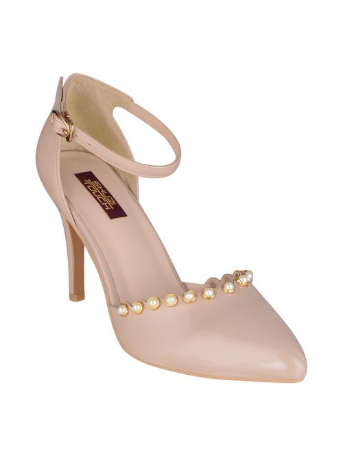 beige patent leather ankle strap sandals - 15973351 - Very Small Image - 1