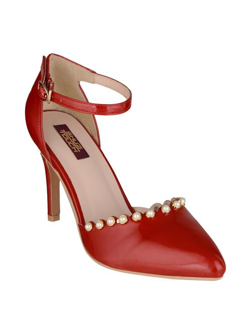 red patent leather ankle strap sandals - 15973353 - Very Small Image - 1