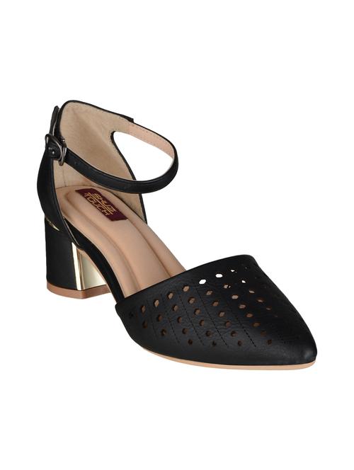 black synthetic ankle strap sandals - 15973357 - Very Small Image - 1