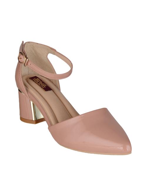 nude patent leather ankle strap sandals - 15973361 - Very Small Image - 1
