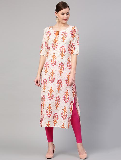 printed straight kurta - 15973536 - Very Small Image - 1