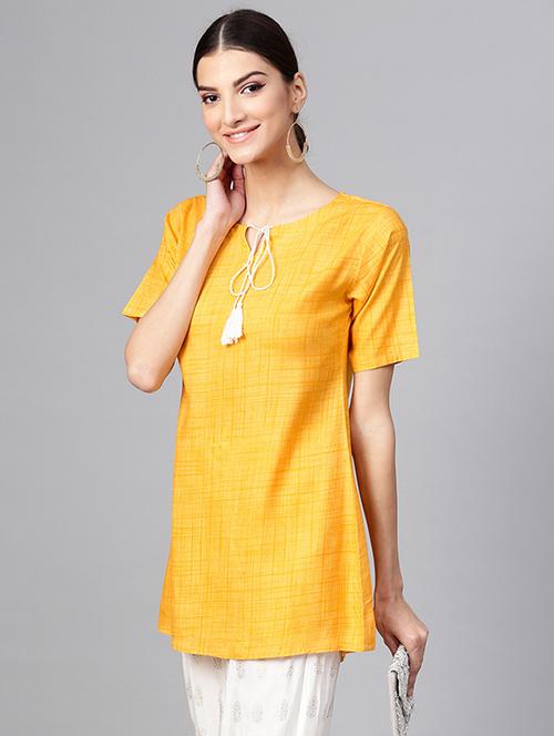 textured a-line kurti - 15973537 - Very Small Image - 1