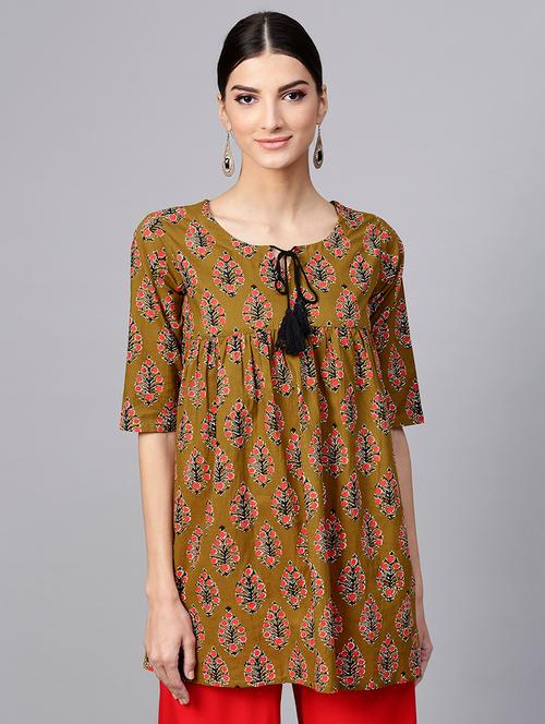 flared printed kurti - 15973552 - Very Small Image - 1