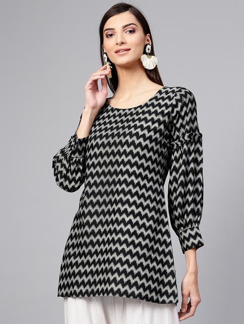 chevron a-line kurti - 15973555 - Very Small Image - 1