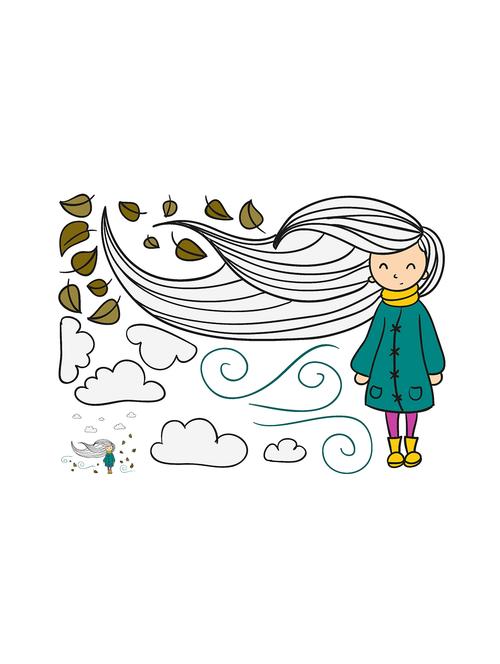 rawpockets wall decals ' family sketch ' wall stickers (pvc vinyl) multicolour - 15973876 - Very Small Image - 1