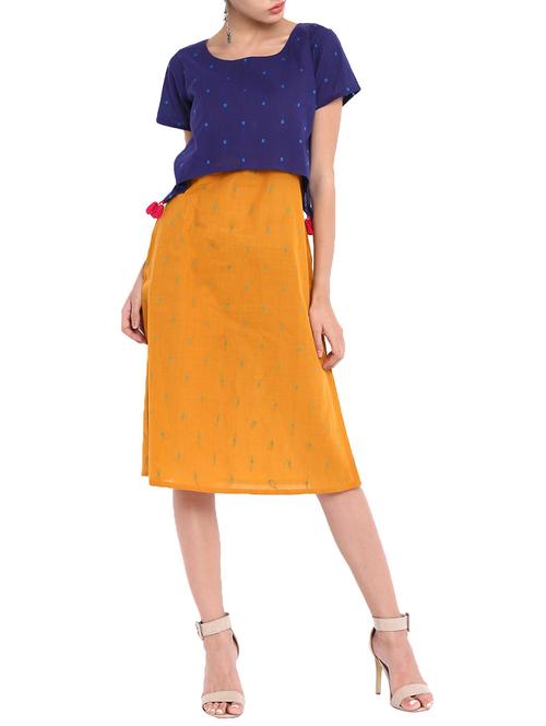 tassel detail contrast overlay dress - 15973970 - Very Small Image - 1