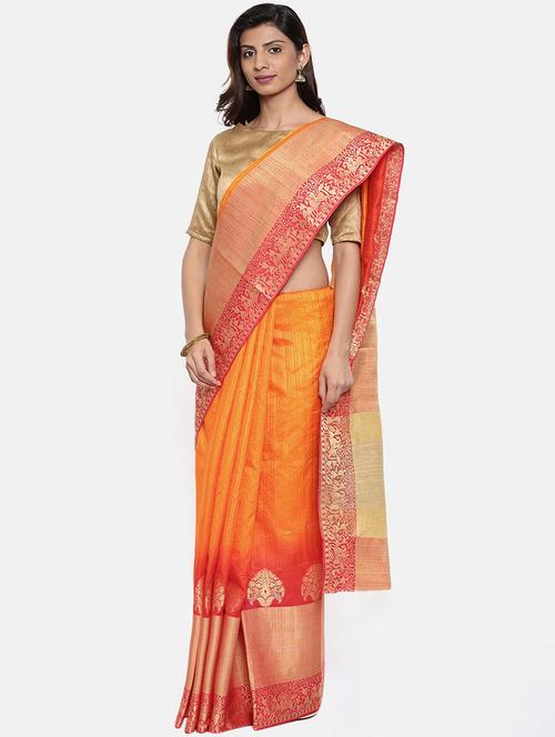self design banarasi saree - 15974141 - Very Small Image - 1