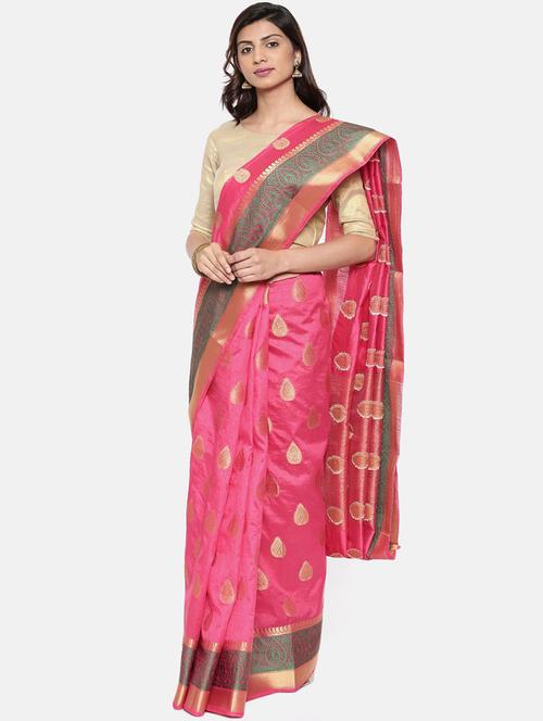 self design banarasi saree - 15974146 - Very Small Image - 1